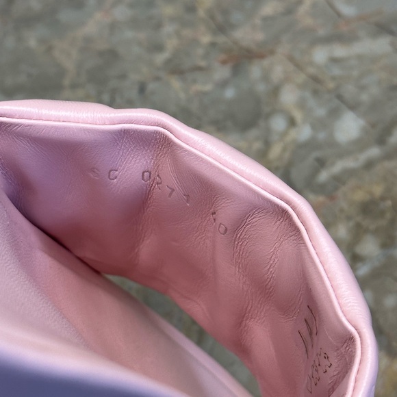 LOUIS VUITTON | Lambskin Embossed Monogram Jumbo Flatform Mule Sandals - Picture 5 of 8